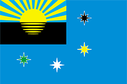 Makeevka city flag