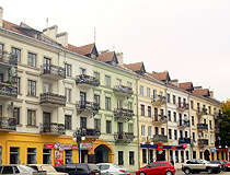 Colorful buildings of Ivano-Frankivsk