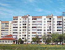 Apartment buildings in Kalush