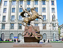 Saint George and the Dragon Monument in Lviv