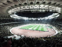 Olympic stadium match view