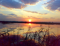 Sunset in Poltava Oblast