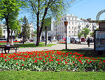 Summer in the center of Sumy