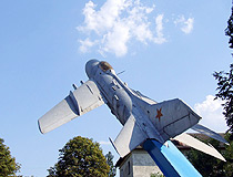 Jet fighter monument in Svitlovodsk