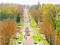 Taras Shevchenko Boulevard in Zaporizhzhia