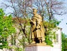 Monument to Bohdan Khmelnytsky on the former location of Nikitinsky Sich in Nikopol