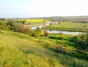 River in the steppe in Zaporizhzhia Oblast