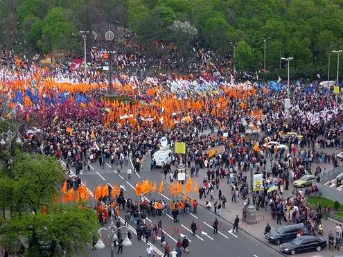 Ukrainian Orange Revolution scenery